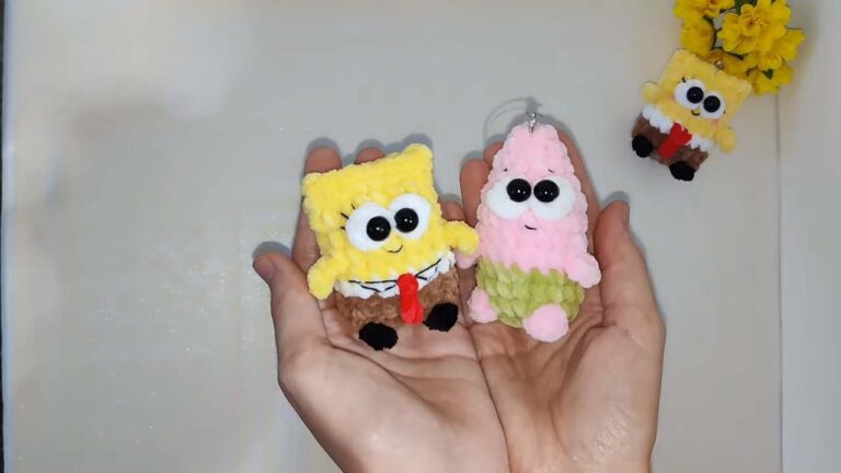 Free Crochet No-Sew SpongeBob SquarePants Plushie Pattern