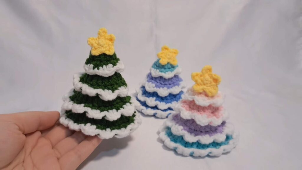 Crochet Tiered Christmas Tree materials