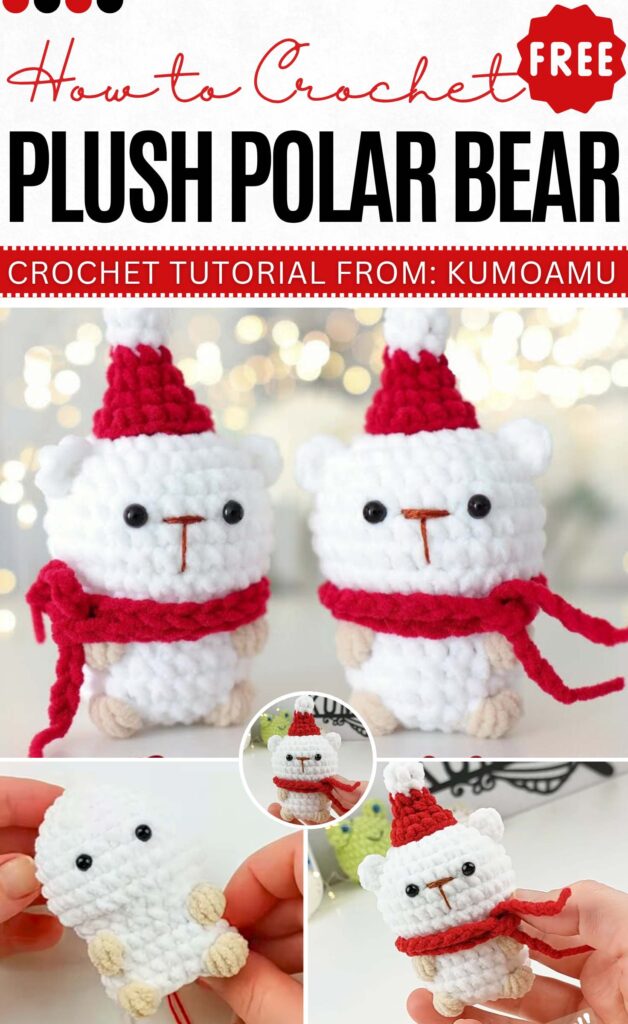 Crochet a Kawaii Polar Bear Keychain