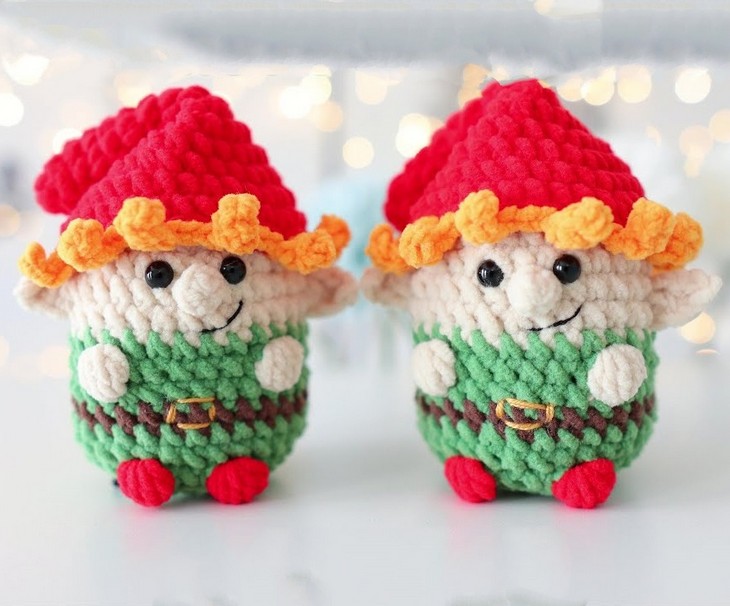 Crochet cute Elf plushie For Christmas (1)
