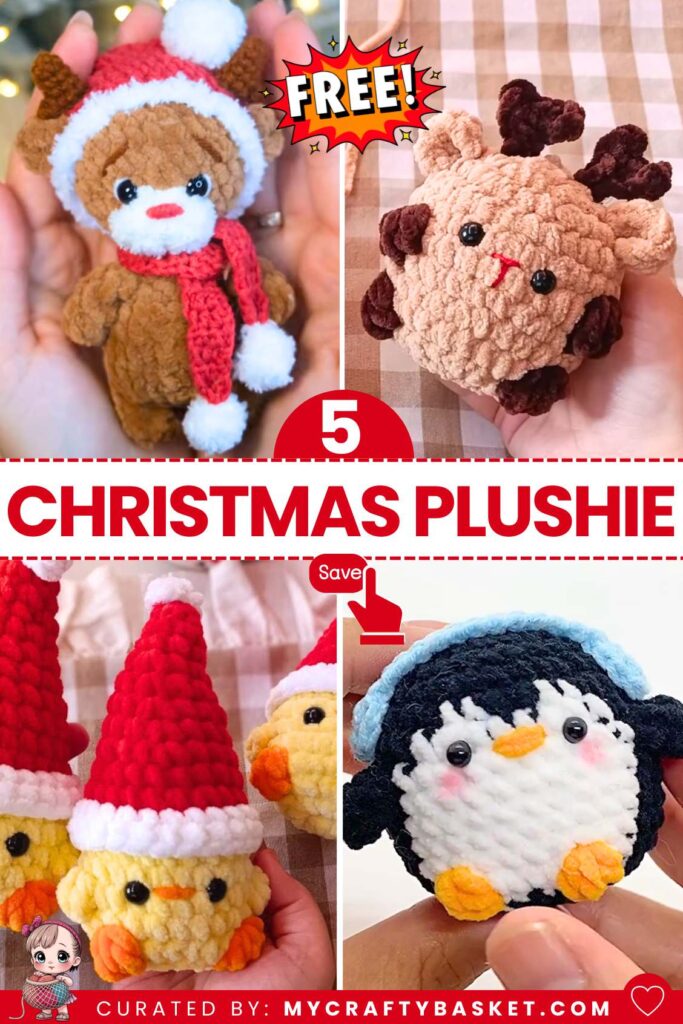 Free Crochet Christmas Plushie Amigurumi Patterns