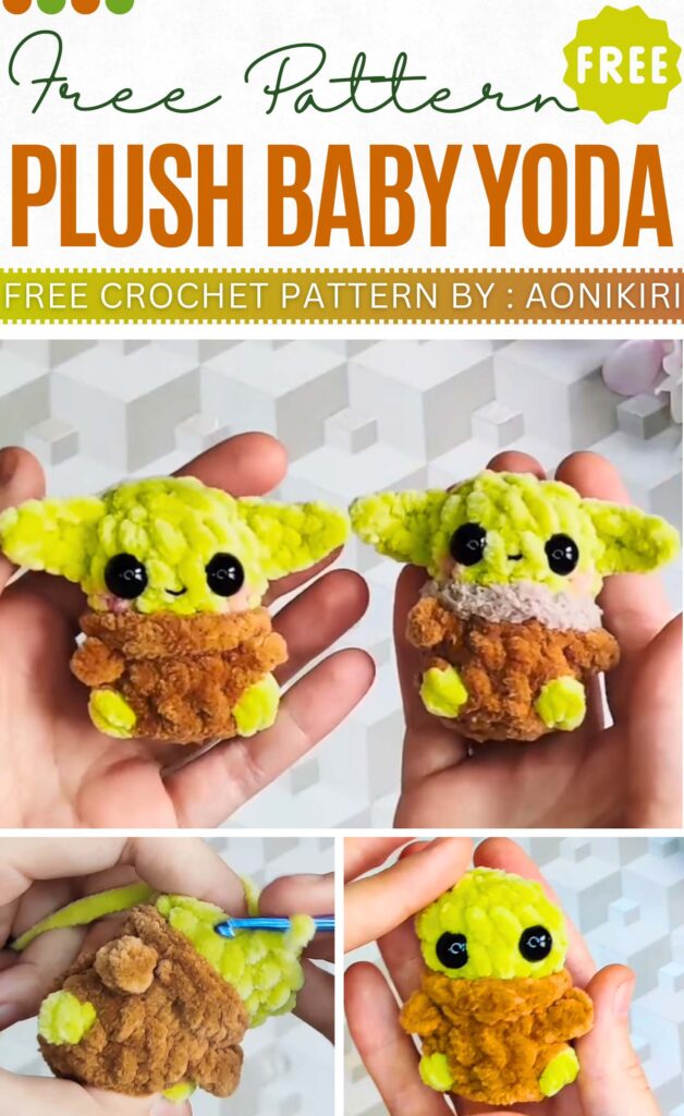 Free Crochet Plush Baby Yoda