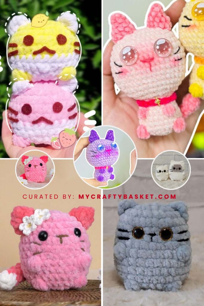 How to Crochet 4 Cat Plushies