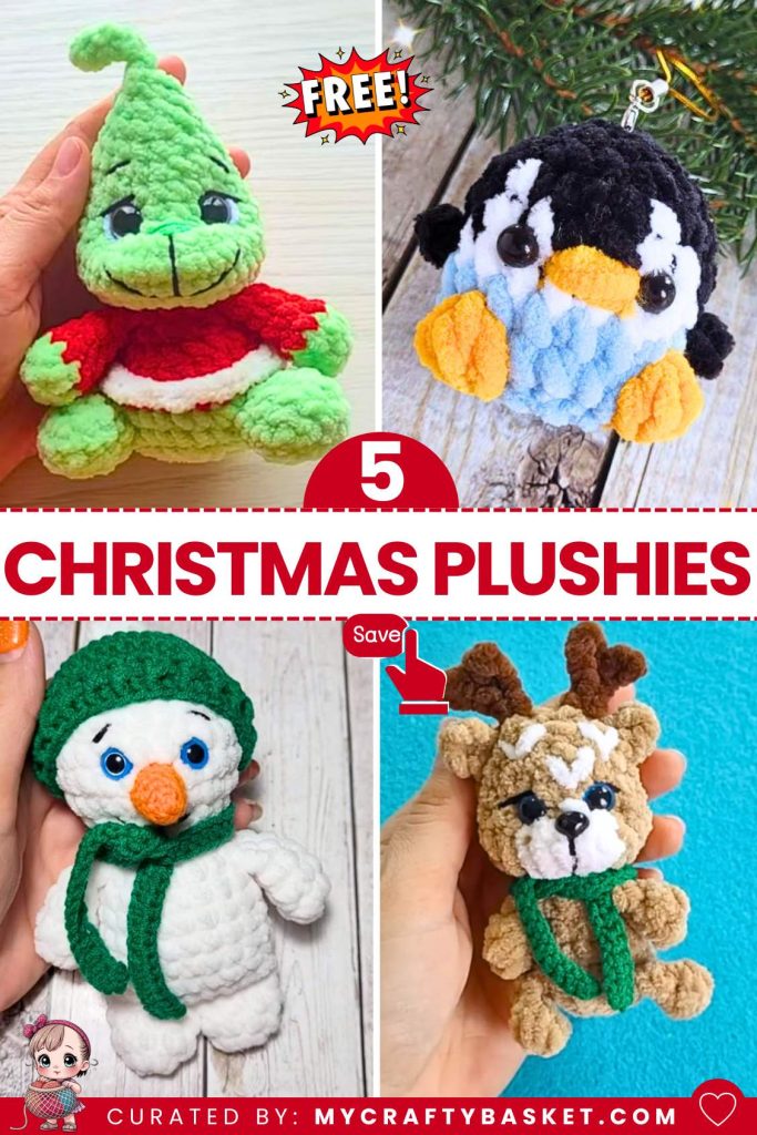 How to Crochet 5 Christmas Plushies