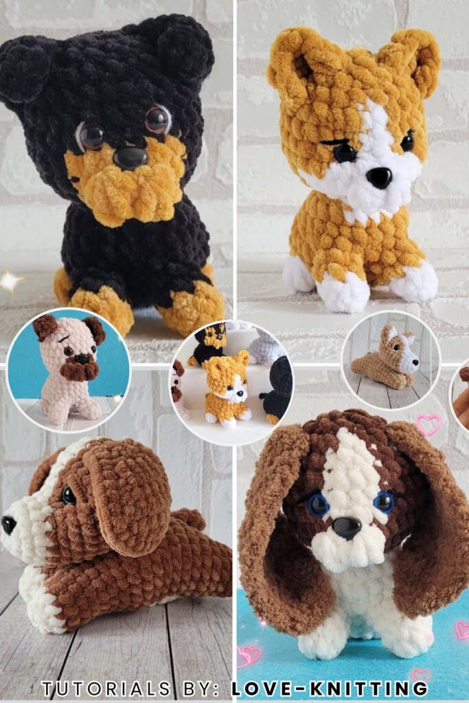 How to Crochet Cute Dog Plushies for Kids
