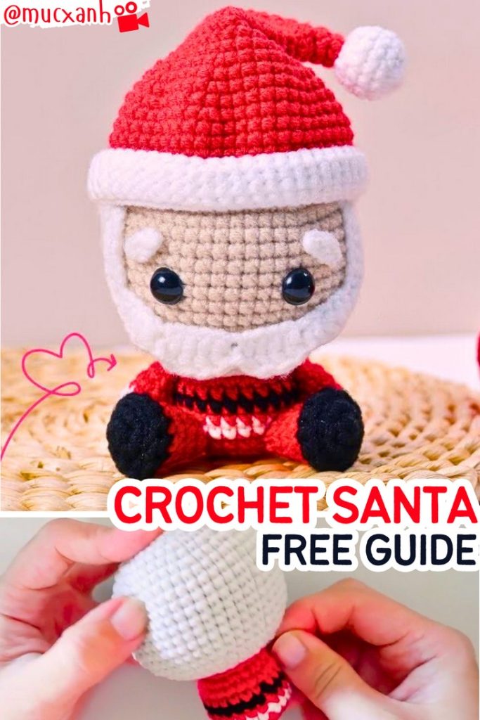 How to Crochet Cute Santa Claus Amigurumi (7)