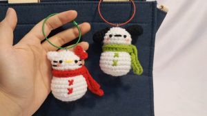 How to Crochet Cute Snowman Amigurumi with Sanrio