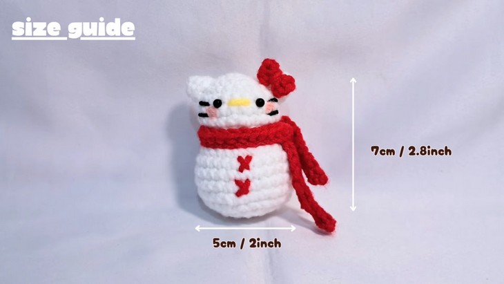 How to Crochet Cute snowman Free (5)