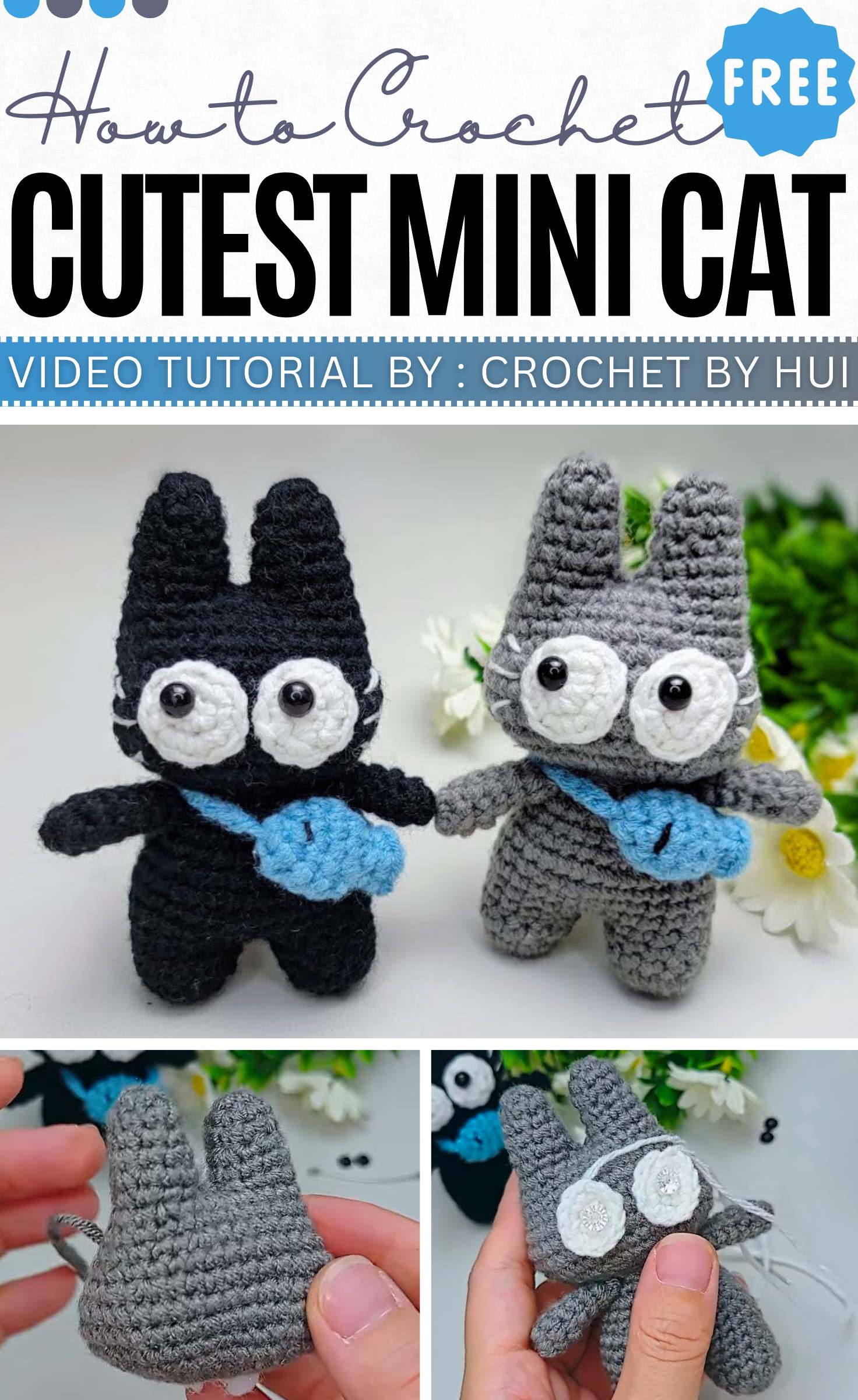 How to Crochet Cutest Mini Cat