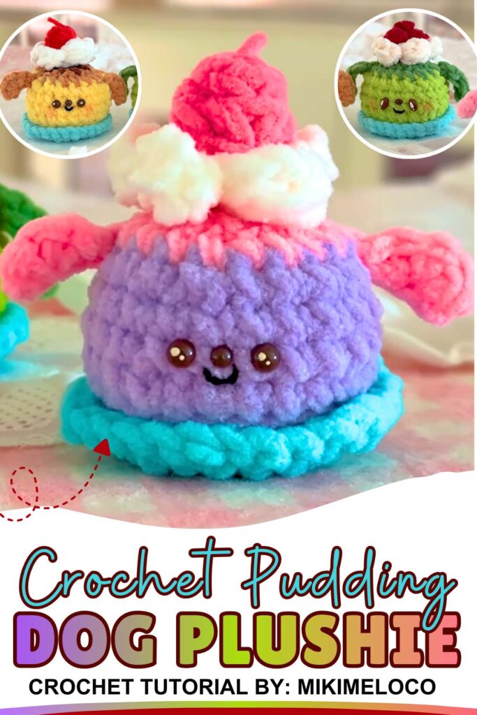How to Crochet Dog Pudding Plushies