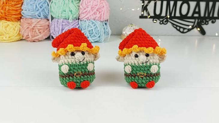 How to Crochet cute Elf plushie For Christmas (2)