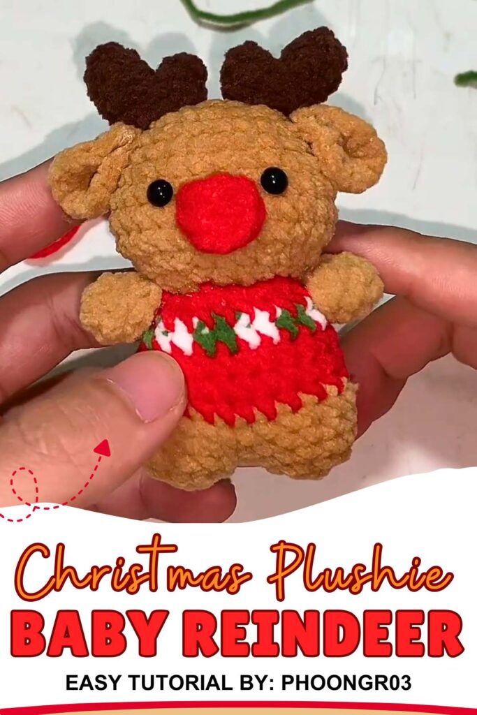 Mini Reindeer Christmas Plushie 
