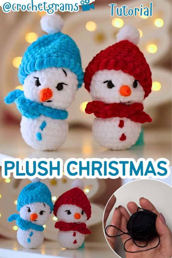 Snowman Christmas Plush Amigurumi 