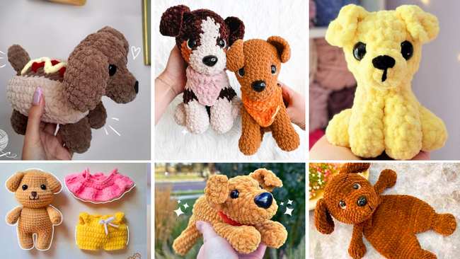 How to Crochet Dog Plushies for Little Ones