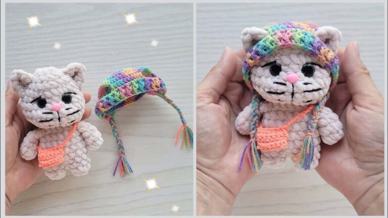 5 Free Crochet Cat Plushie Tutorials for Beginners