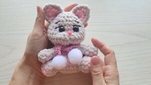 How to Crochet Cute Cat Plushie with Scarf