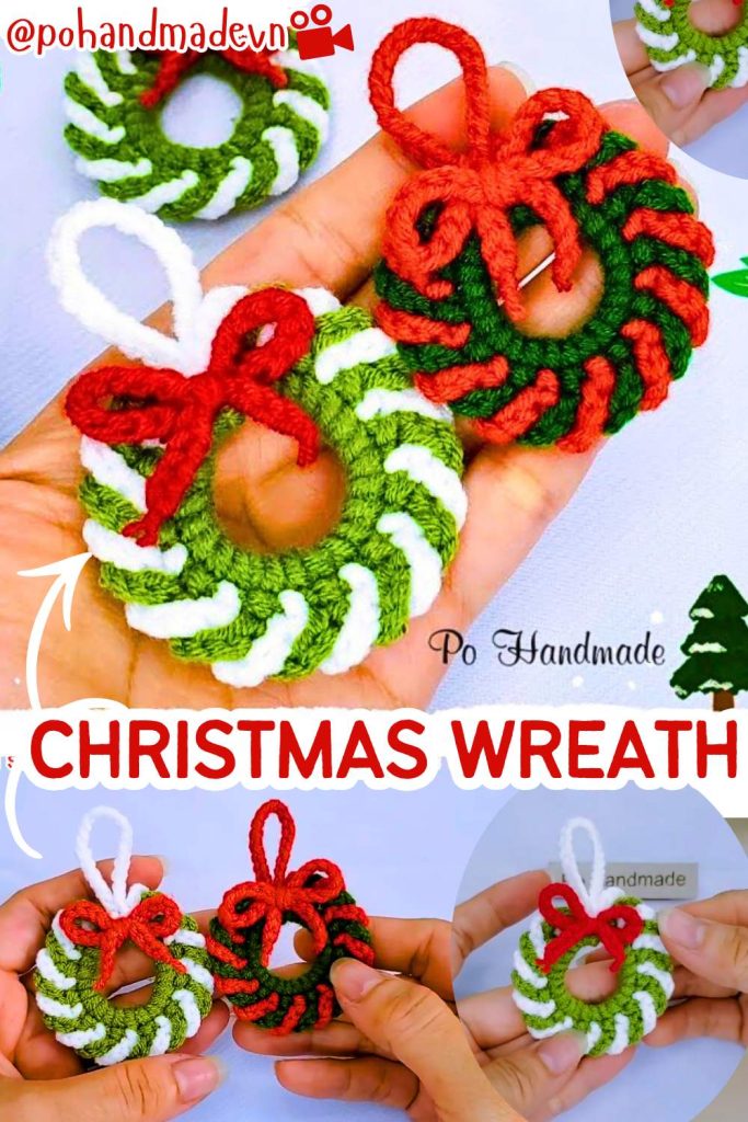 crochet christmas wreath 1