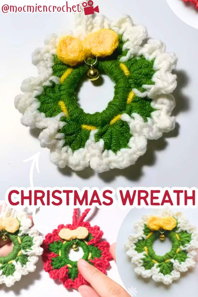 crochet christmas wreath 5