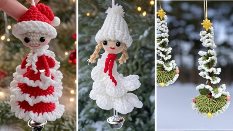 crochet christmas wind spinners