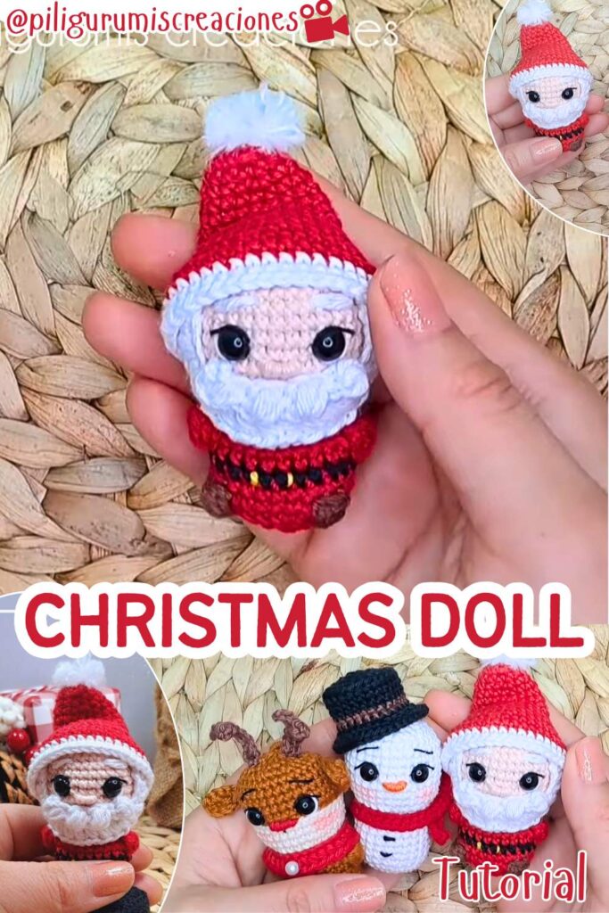 crochet santa christmas doll