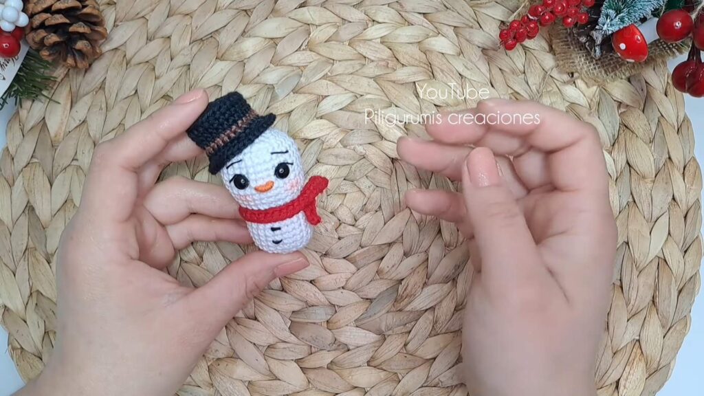 crochet snowman christmas doll materials