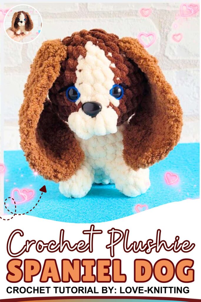 crochet spaniel dog plushie