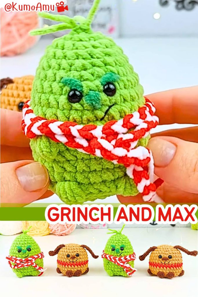 How to Crochet Grinch and Max Plushies for Christmas 