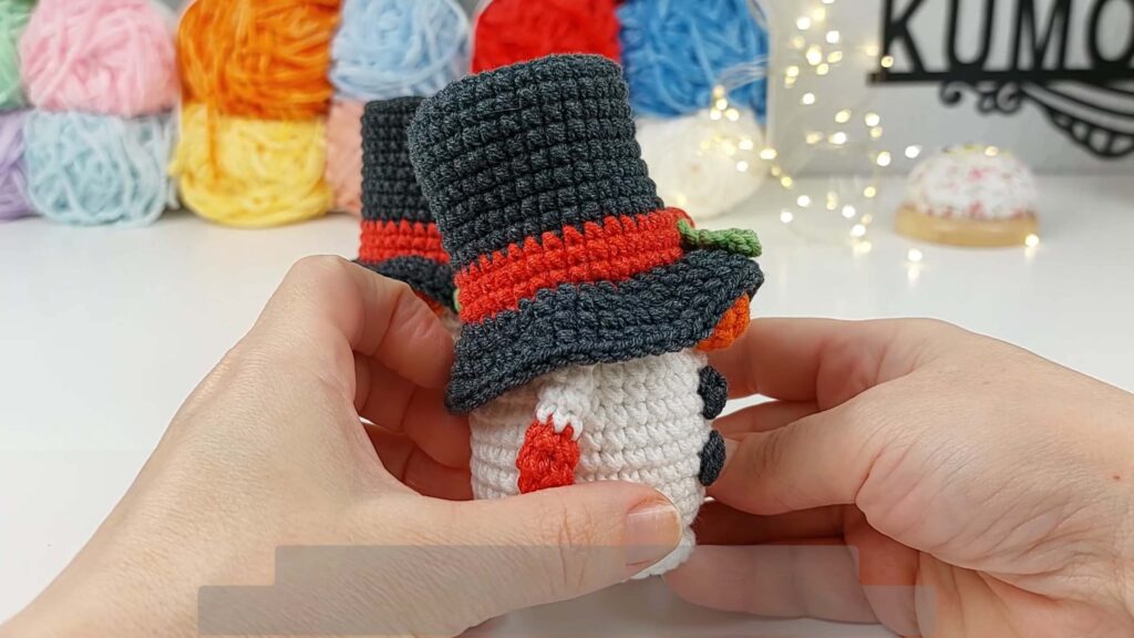 side of Christmas Snowman Gnome