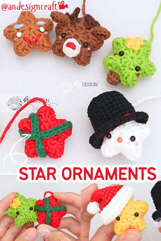 Star Christmas Ornaments (7 Patterns)