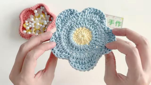 Crochet Flower Pot Coaster
