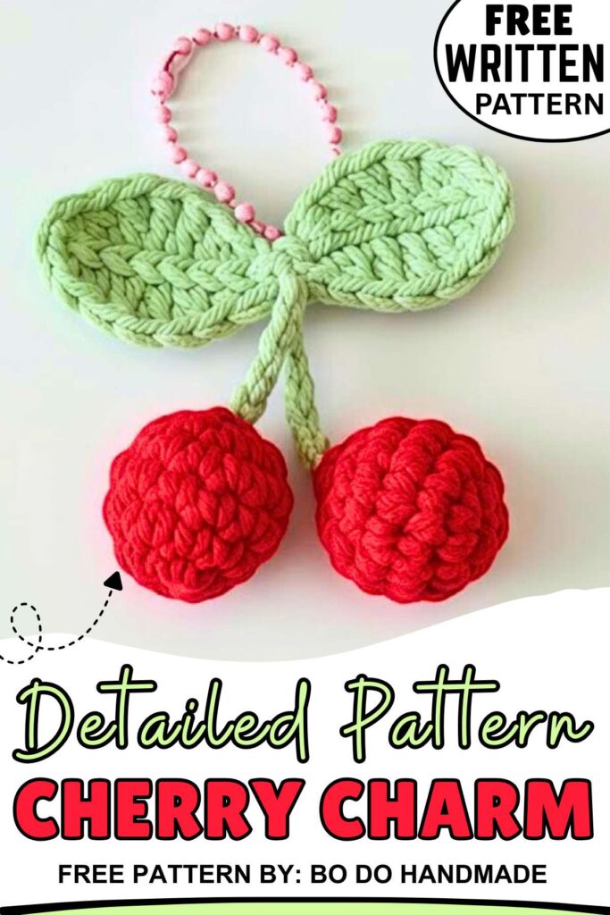 Detailed Pattern Cherry Charm