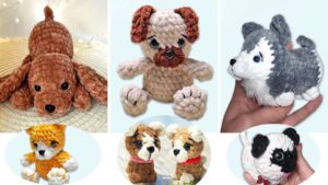 13 Free Crochet Puppy Plushie Tutorials for Kids