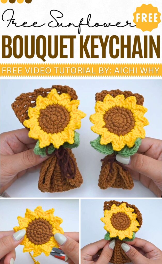 Free Sunflower Bouquet Keychain