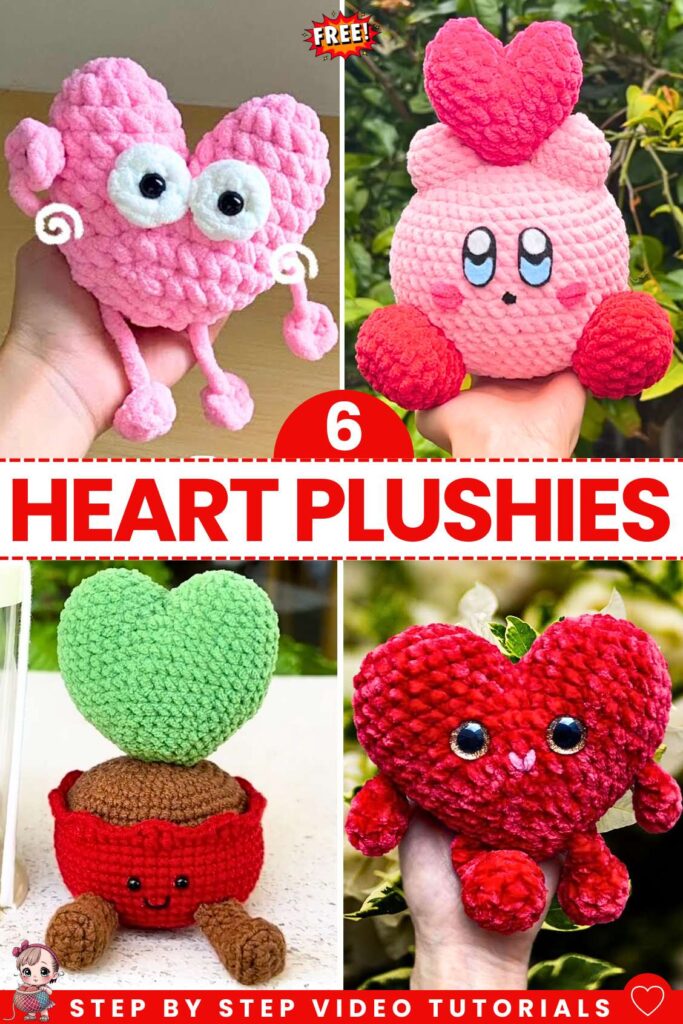 Heart Plushies
