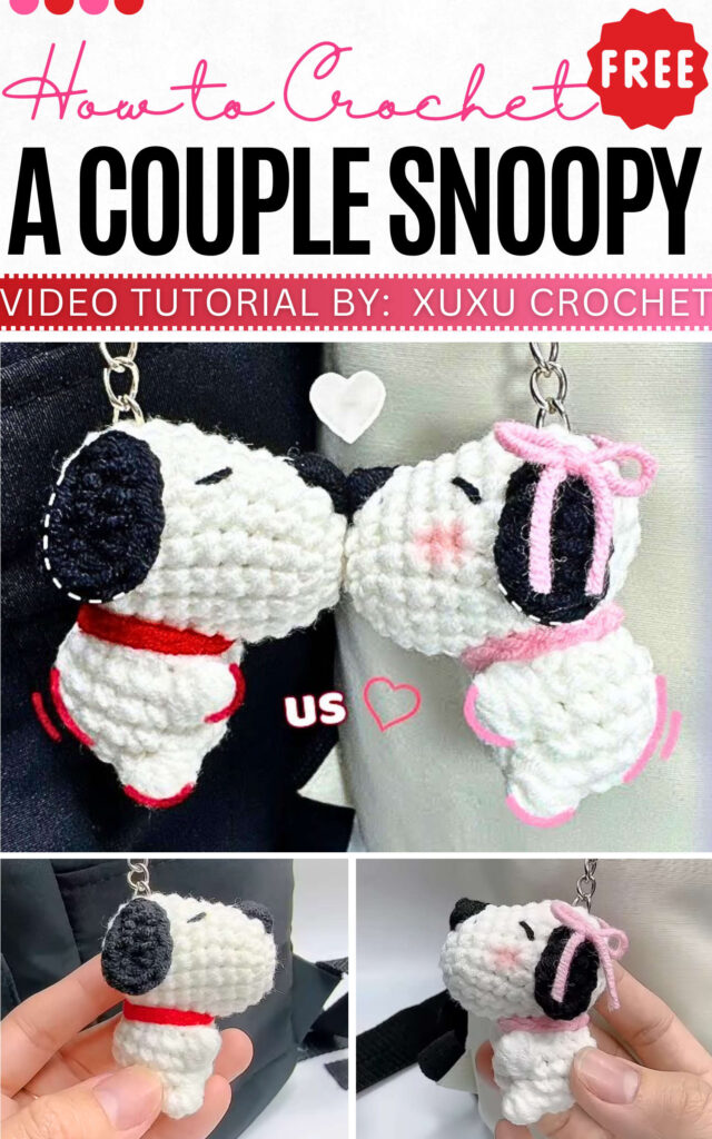 How to Crochet A Couple Snoopy