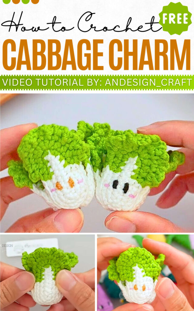 How to Crochet Cabbage CHarm