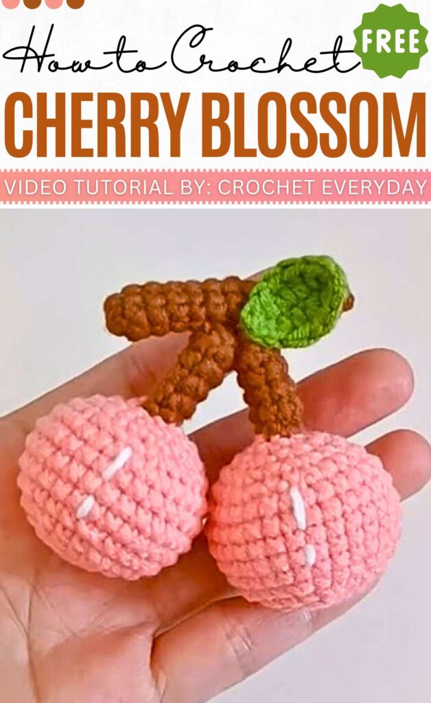 How to Crochet Cherry blossom (1)