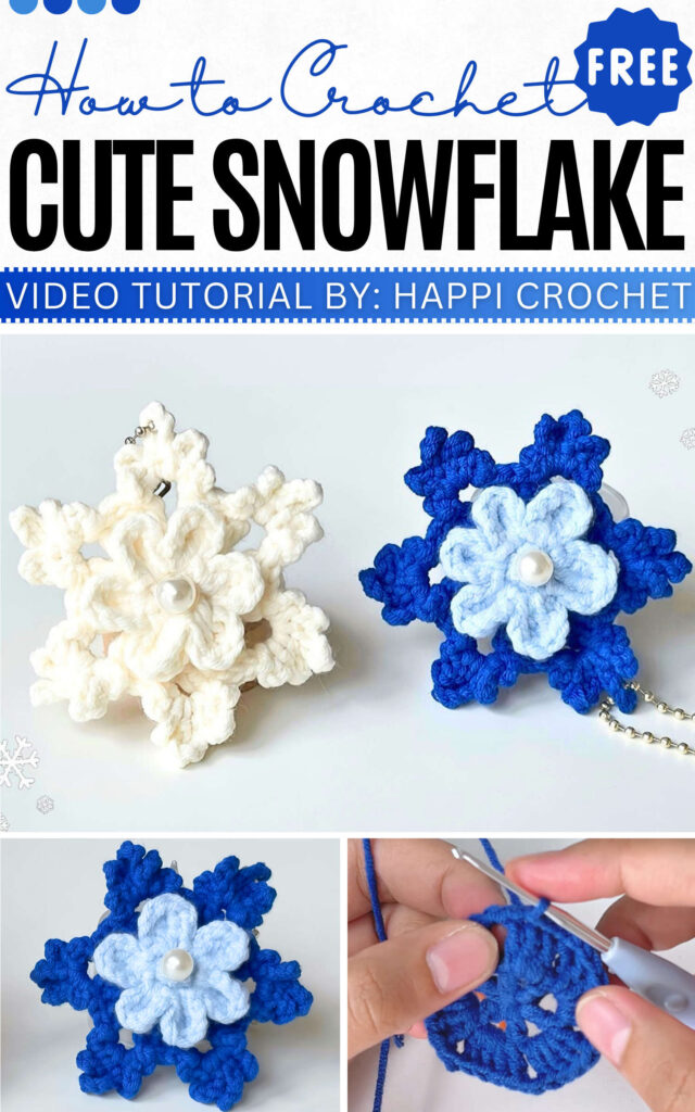 How to Crochet Cute Snowflake