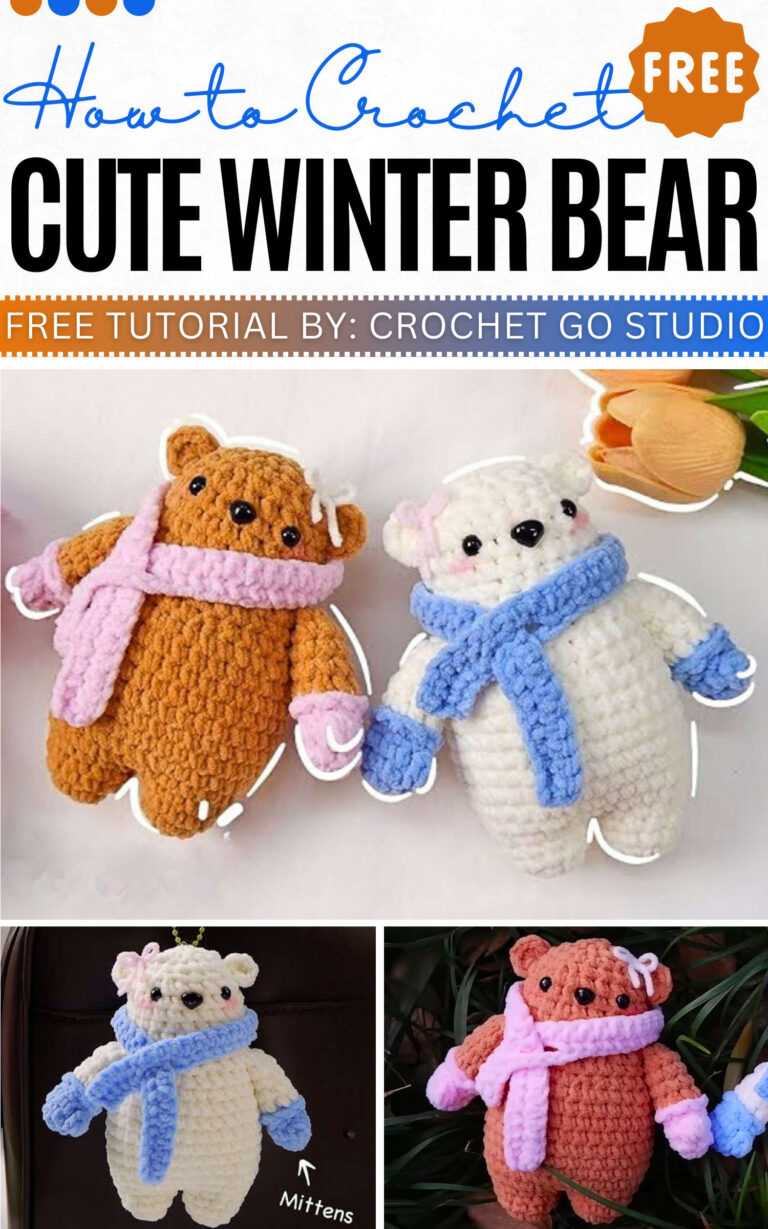 How to Crochet Cute Winter bear