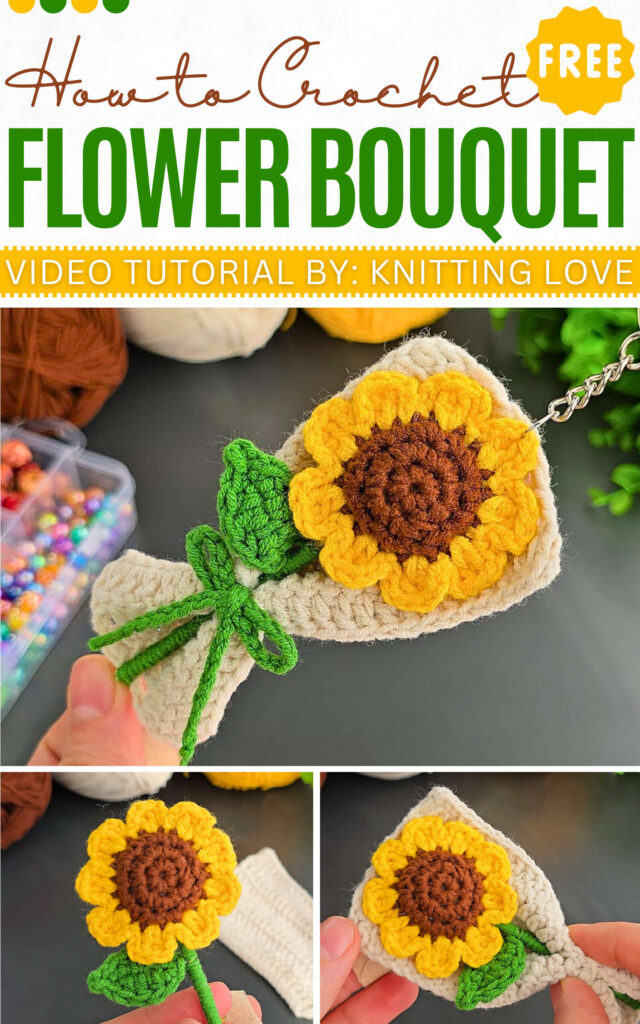 How to Crochet Flower Bouquet