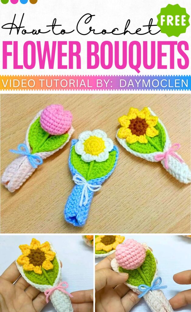 How to Crochet Flower Bouquets