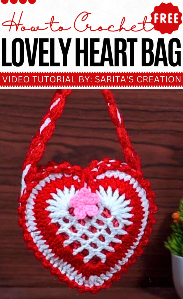 How to Crochet Lovely heart bag (1)