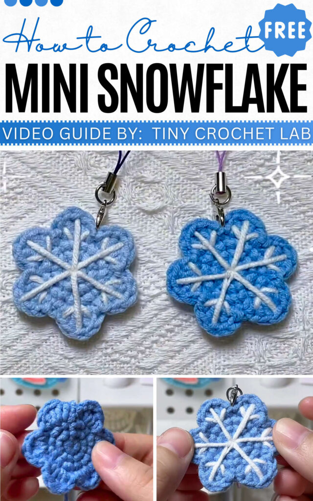 How to Crochet Mini Snowflake
