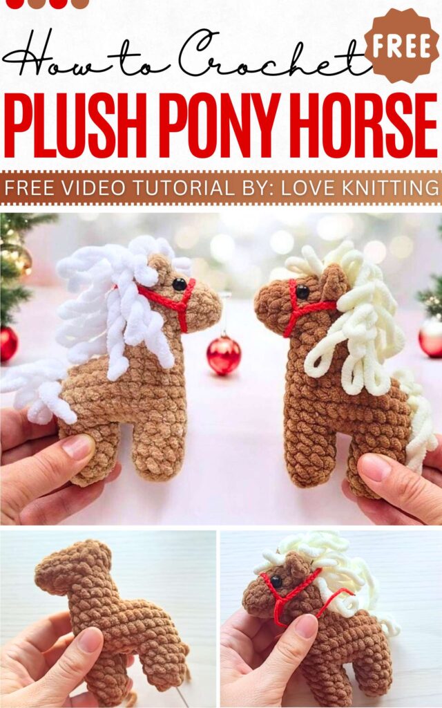 How to Crochet Plush Pony Horse
