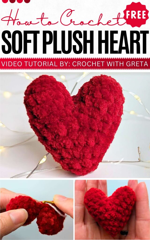 How to Crochet Soft Plush Heart
