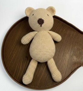 Free Crochet Teddy Bear Toy Pattern for Kids