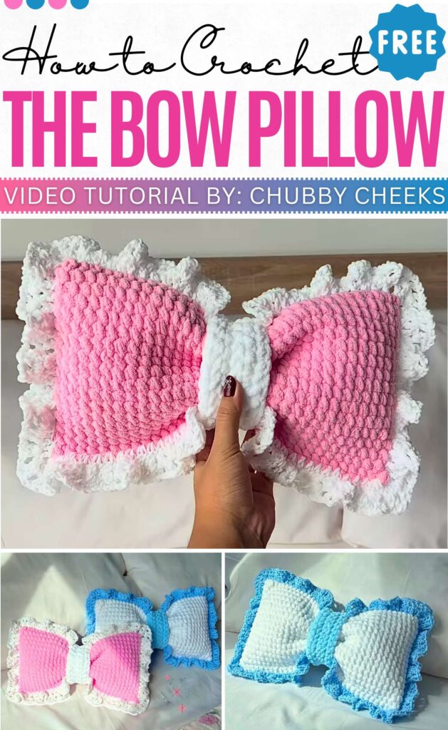How to Crochet The Bow Pillow