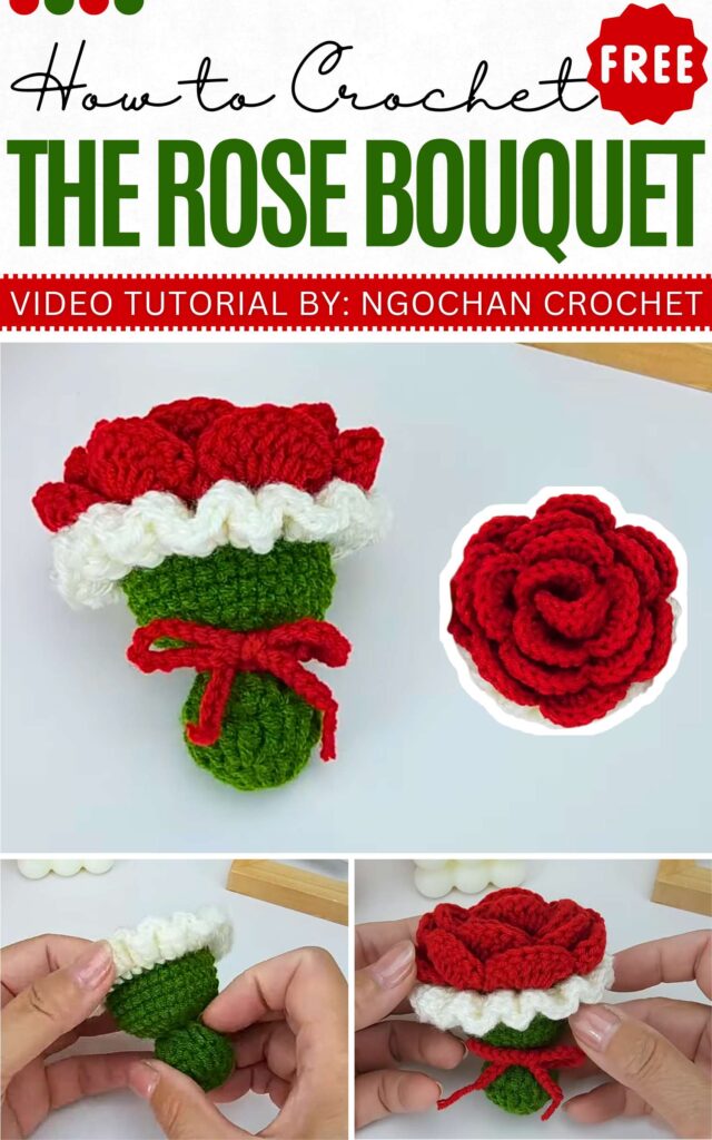 How to Crochet The Rose Bouquet