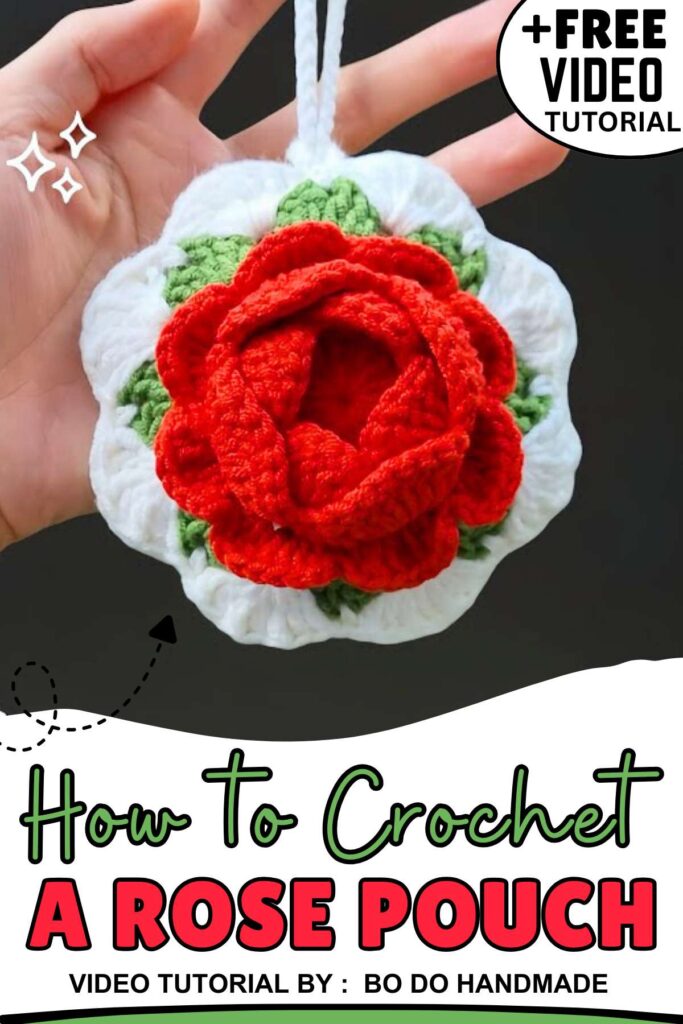 How to Crochet a Rose Pouch