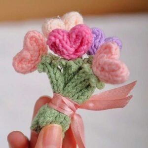 12 Free Crochet Mini Flower Bouquet Tutorials for Gifting – My Crafty ...